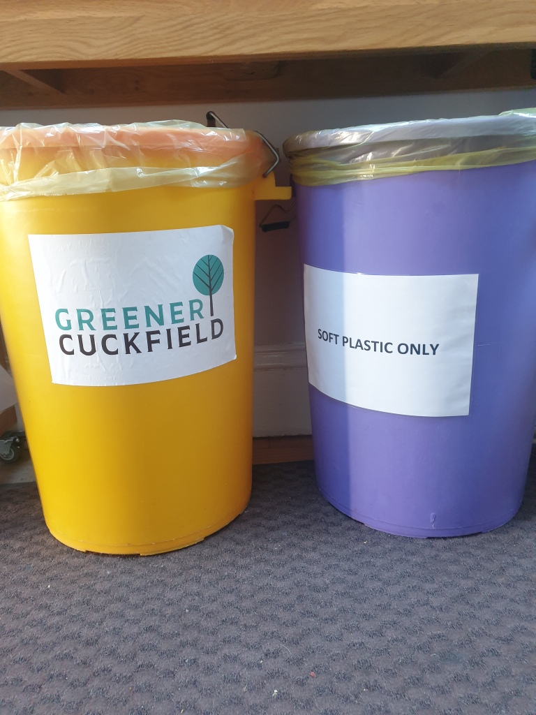 soft plastic bins at Queens Hall Cuckfield